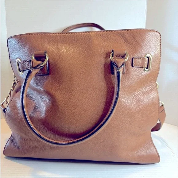 Michael Kors Brown and Gold Satchel Timeless Design. - Picture 4 of 12